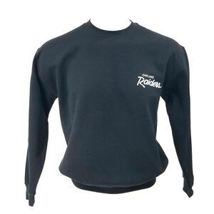 OAKLAND RAIDERS NFL Double Script Retro Logo LS Pullover Crewneck, Sweatshirt